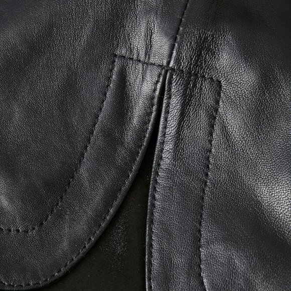 BLACK LEATHER MINI    BY "PART TWO"  FROM COPENHAGEN - Picture 4 of 9